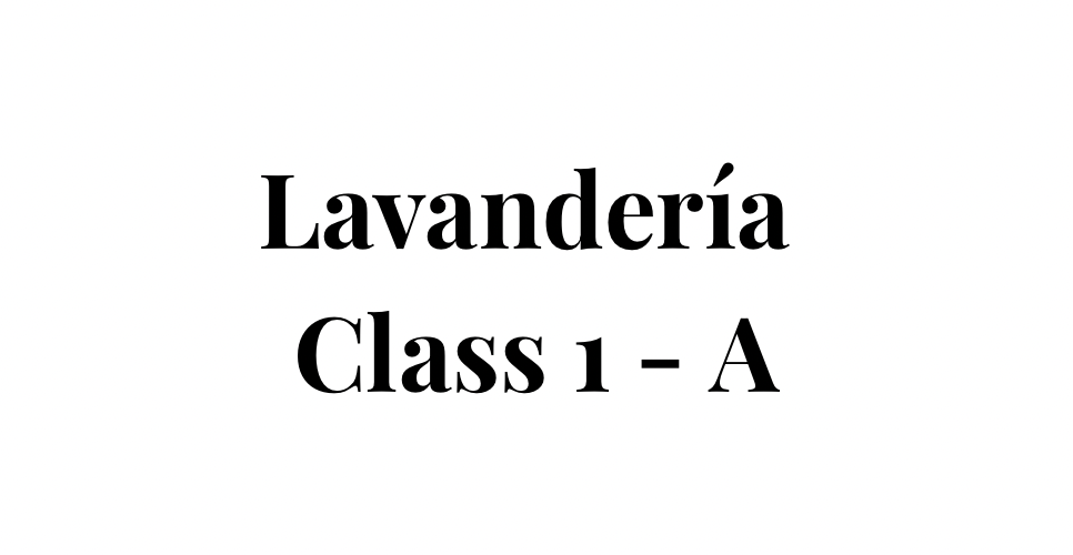 Lavanderia Class 1 - A
